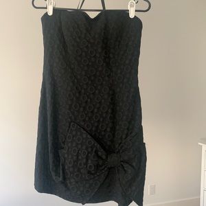 BCBG Black strapless dress